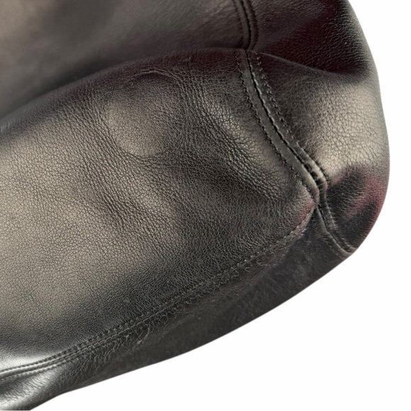 Coach RARE Vintage Lexington Drawstring Black Leather Bucket Bag Made In Italy - Picture 8 of 14